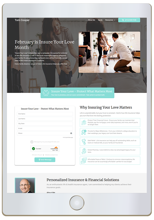 Personalized Landing Page
